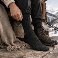 Qorux Alpaca Wool Socks | Lightweight & Thick | Set of 2
