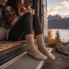 Qorux Alpaca Wool Socks | Lightweight & Thick | Set of 2