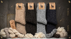 Qorux Alpaca Wool Socks | Lightweight & Thick | Set of 2