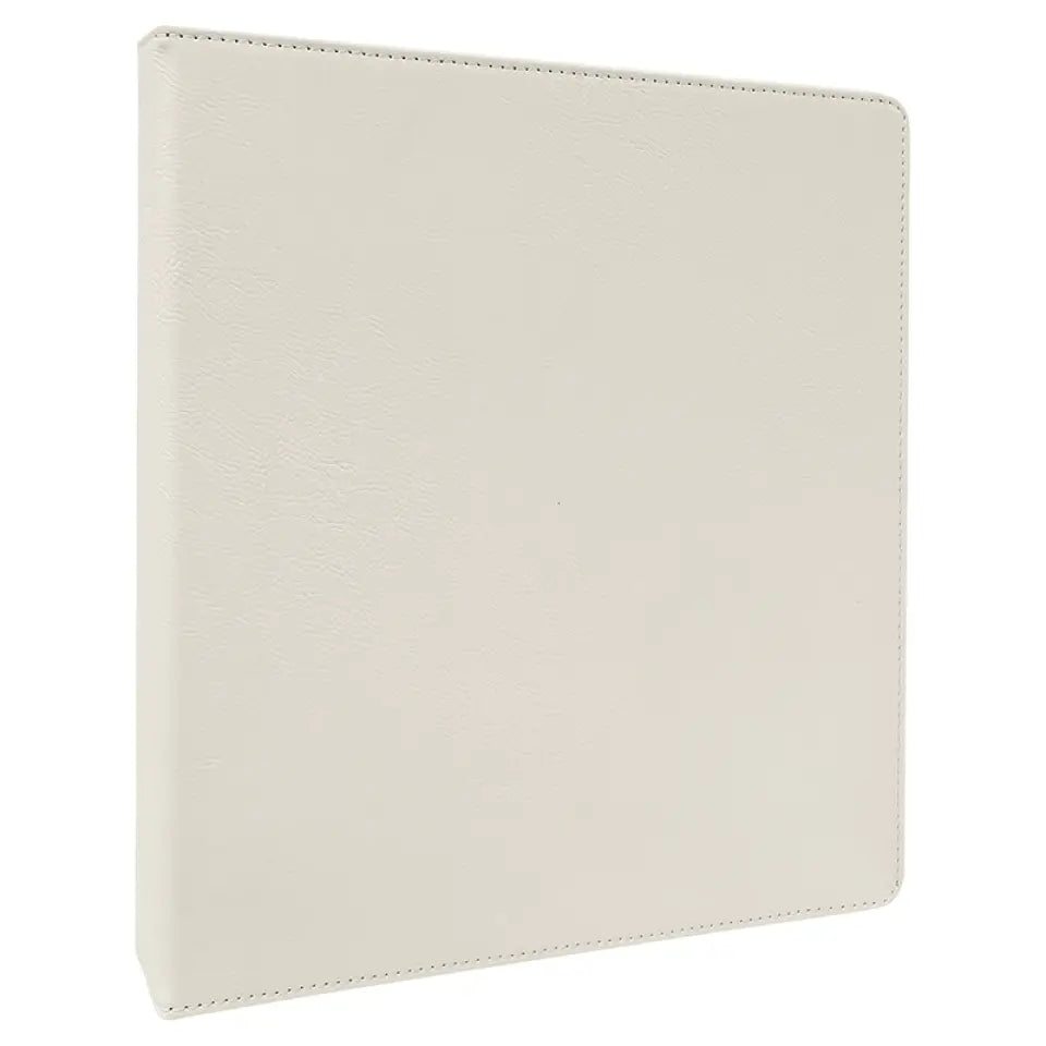 LaserableLeatheretteBinderWhite