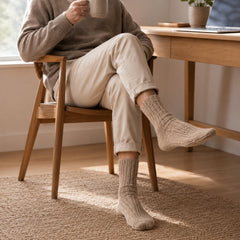Qorux Alpaca Wool Socks | Lightweight & Thick | Set of 2