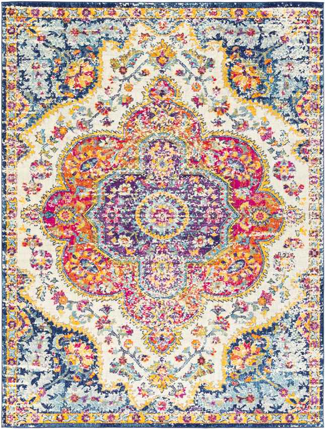 Lola Traditional Pink/Saffron Area Rug