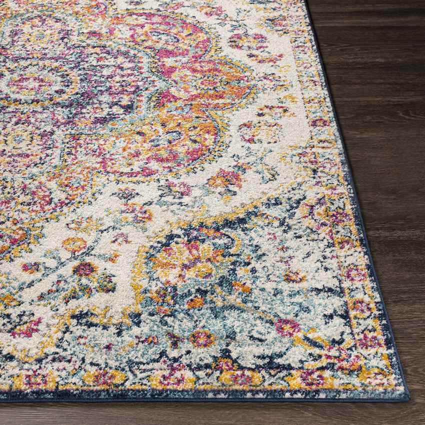 Lola Traditional Pink/Saffron Area Rug