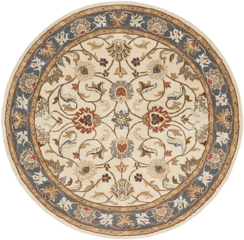 Paris Traditional Tan Area Rug
