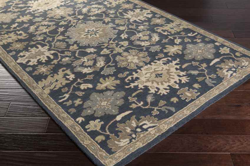 Ness Traditional Navy Area Rug