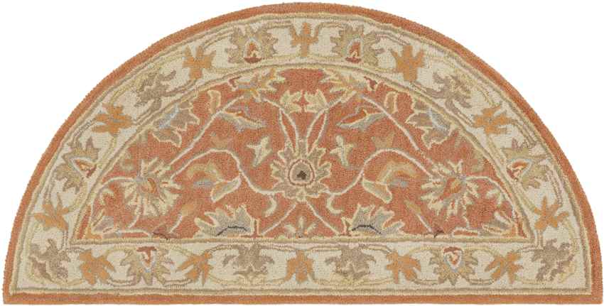 Paris Traditional Burnt Orange Area Rug