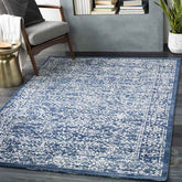 Beauvais Traditional Navy Area Rug