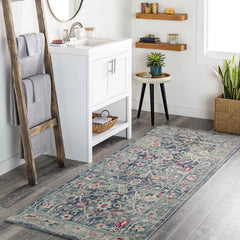 Le Gosier Traditional Navy Area Rug