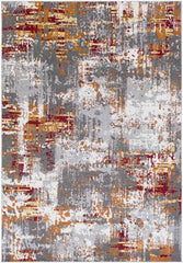 Kourou Modern Burnt Orange Area Rug