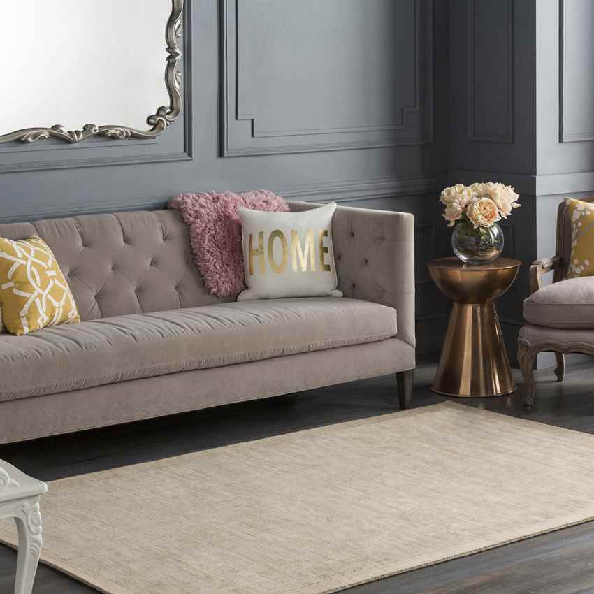 Les Lilas Modern Khaki Area Rug