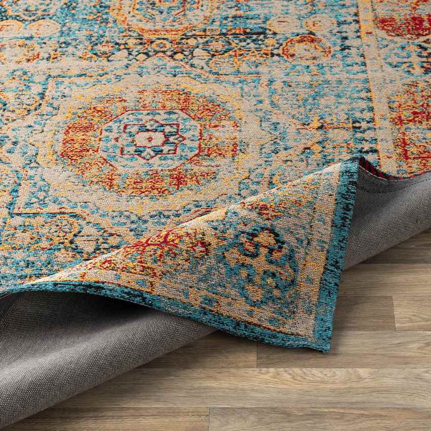 Pesaro Traditional Bright Blue Area Rug