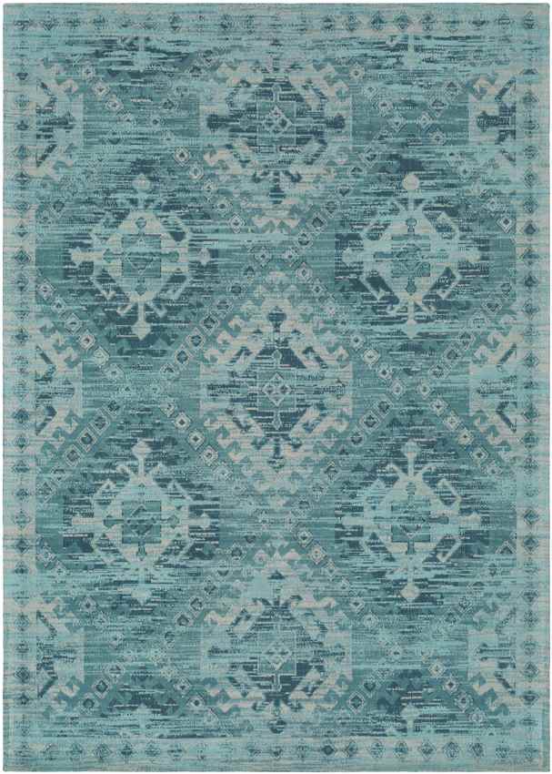 Pistoia Traditional Aqua Area Rug