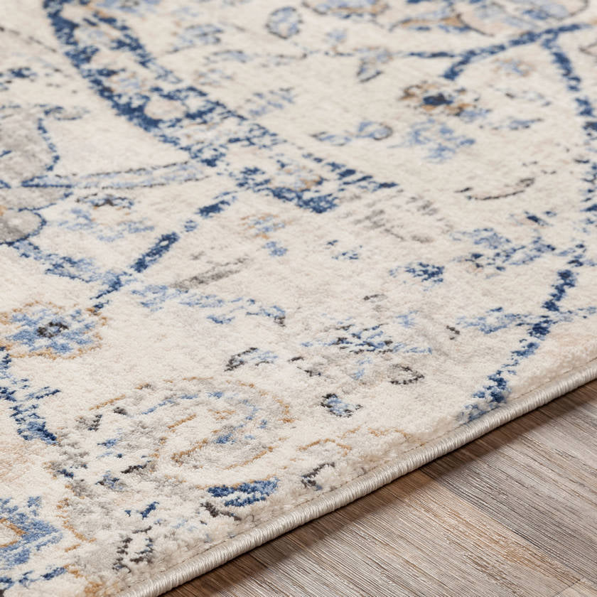 Avellino Traditional Denim Area Rug