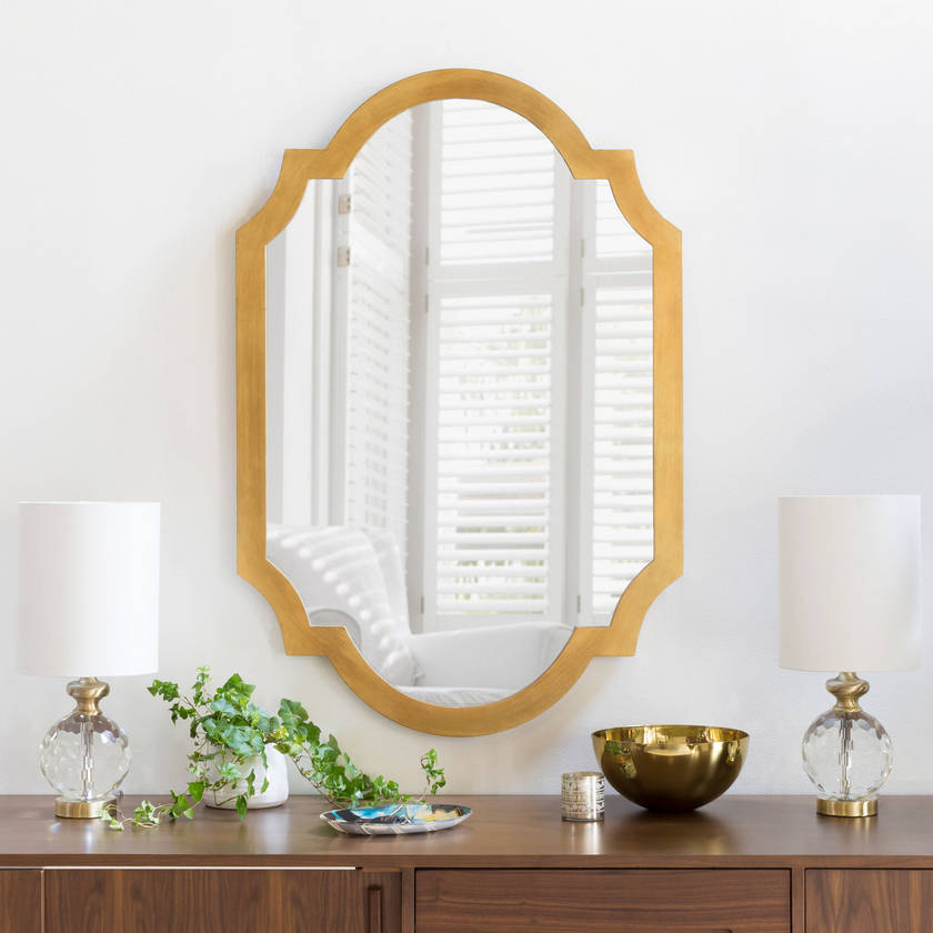 Kilder Traditional Gold Wall Mirror