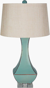 Fischer Traditional Teal Table Lamp
