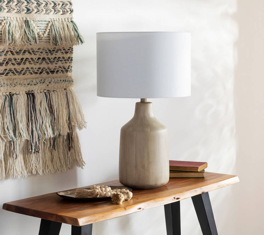 Klos Traditional Ivory Table Lamp