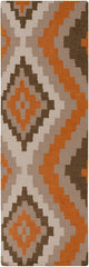 Ailey Global Orange/Gray Area Rug