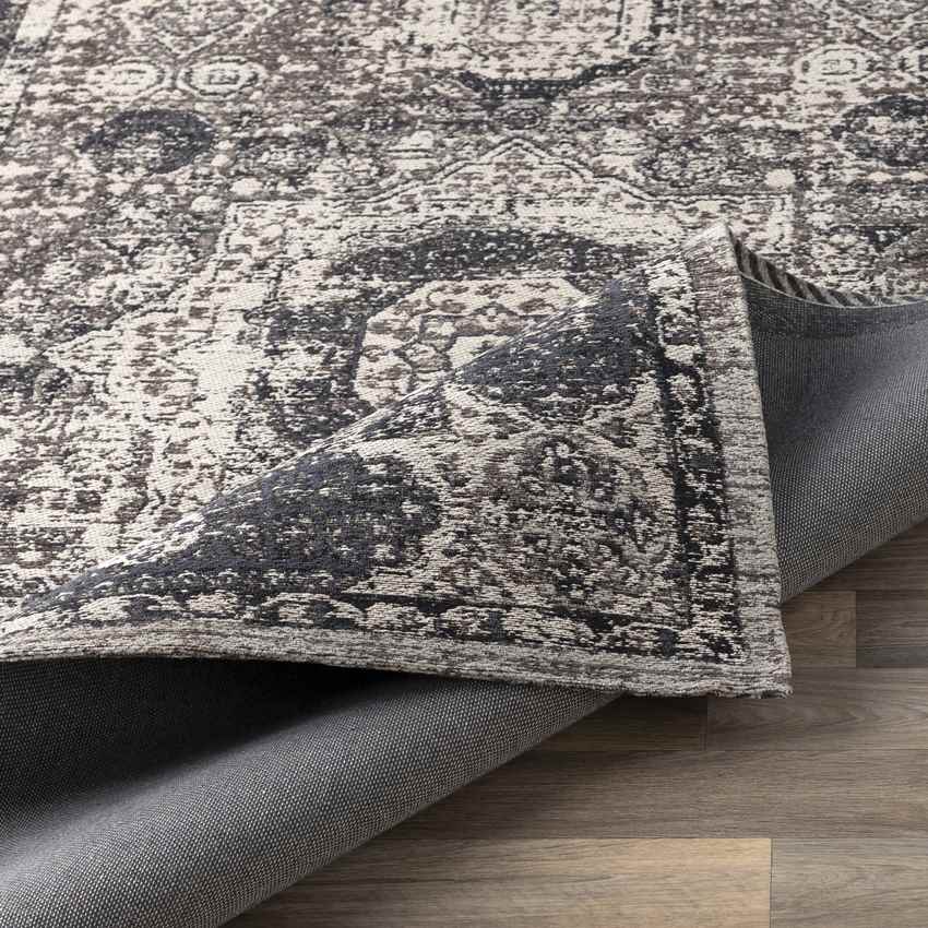 Pesaro Traditional Dark Brown/Charcoal Area Rug