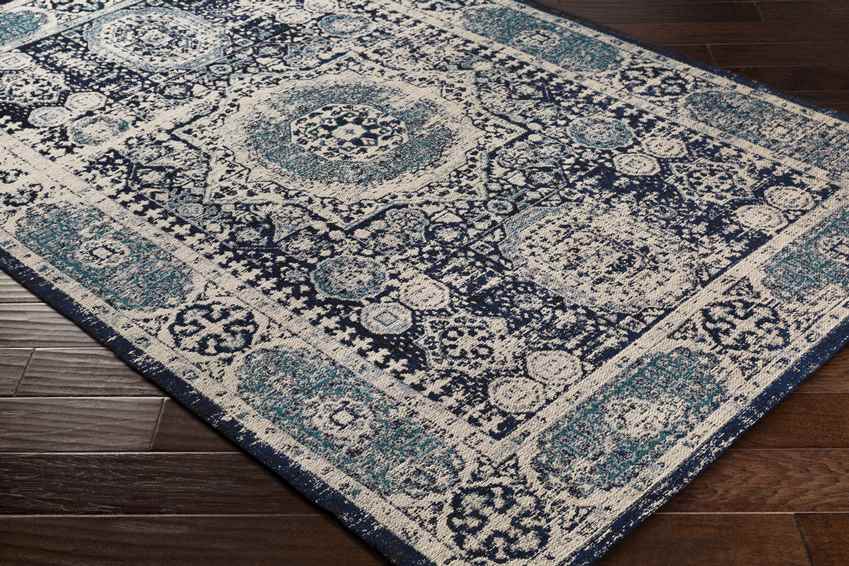 Pesaro Traditional Navy/Light Gray Area Rug