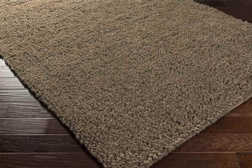 Geron Modern Dark Brown Area Rug