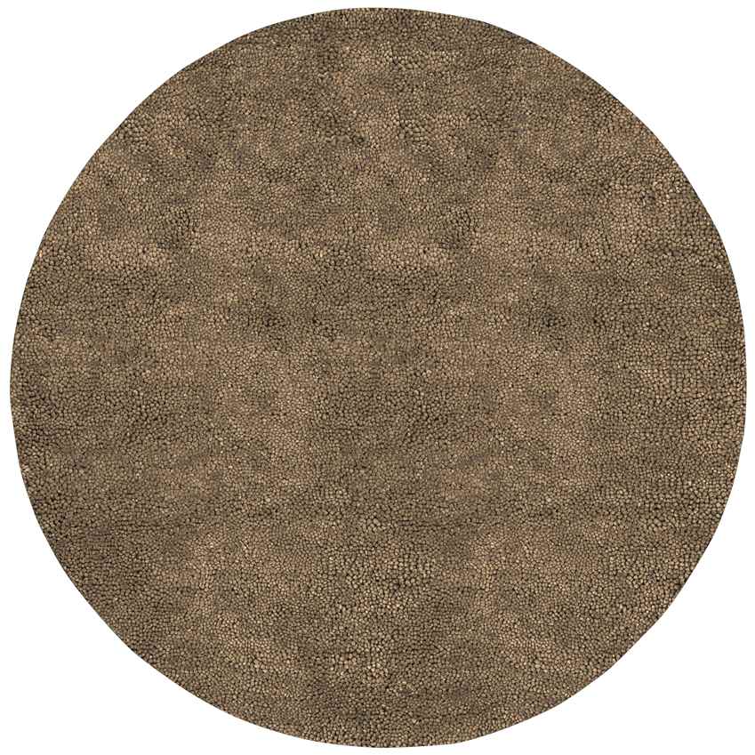 Geron Modern Dark Brown Area Rug