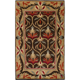 Ardencroft Traditional Dark Brown/Tan Area Rug