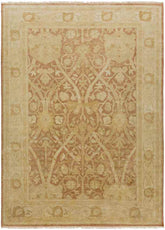 Ashdown Traditional Burnt Orange Area Rug