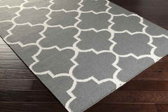 Woord Modern Charcoal Area Rug