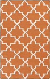 Aventura Modern Orange Area Rug