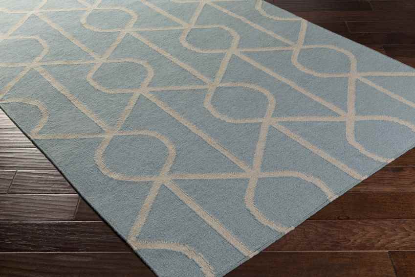 Avoca Modern Light Blue/Ivory Area Rug