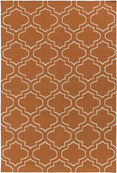 Avon Modern Bright Orange Area Rug