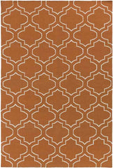 Avon Modern Bright Orange Area Rug