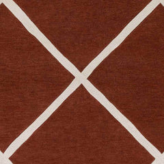 Baldwin Modern Burnt Orange Area Rug