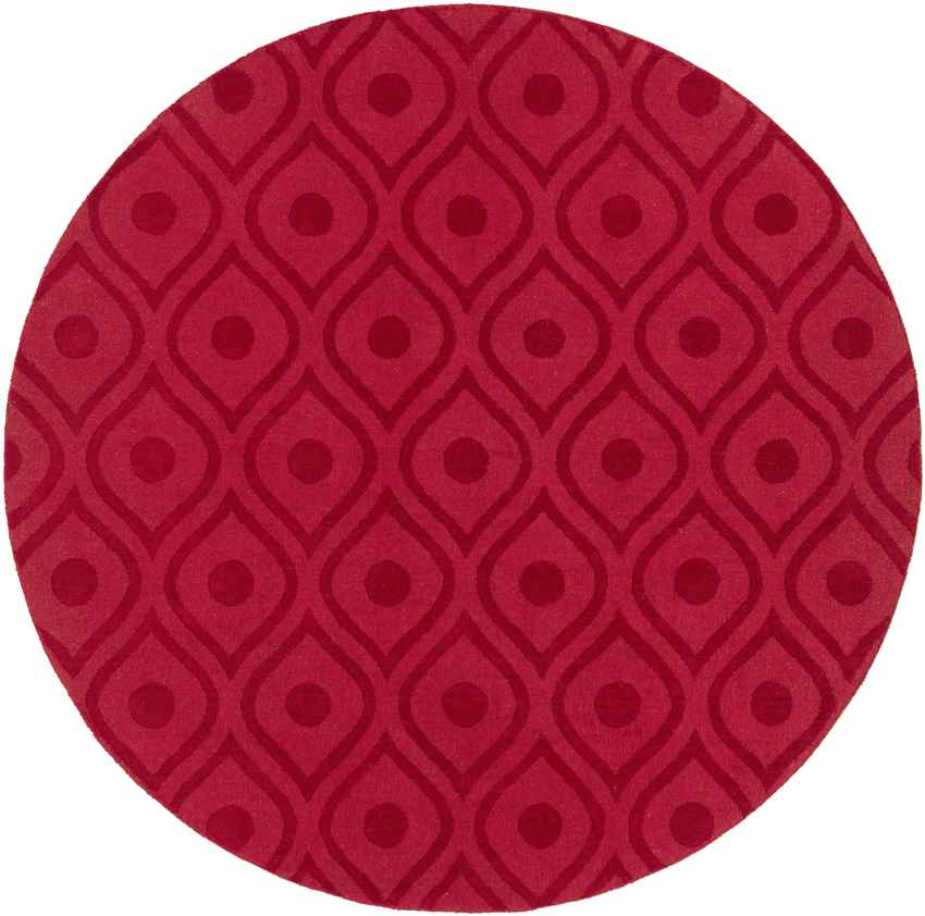 Bantam Modern Red Area Rug