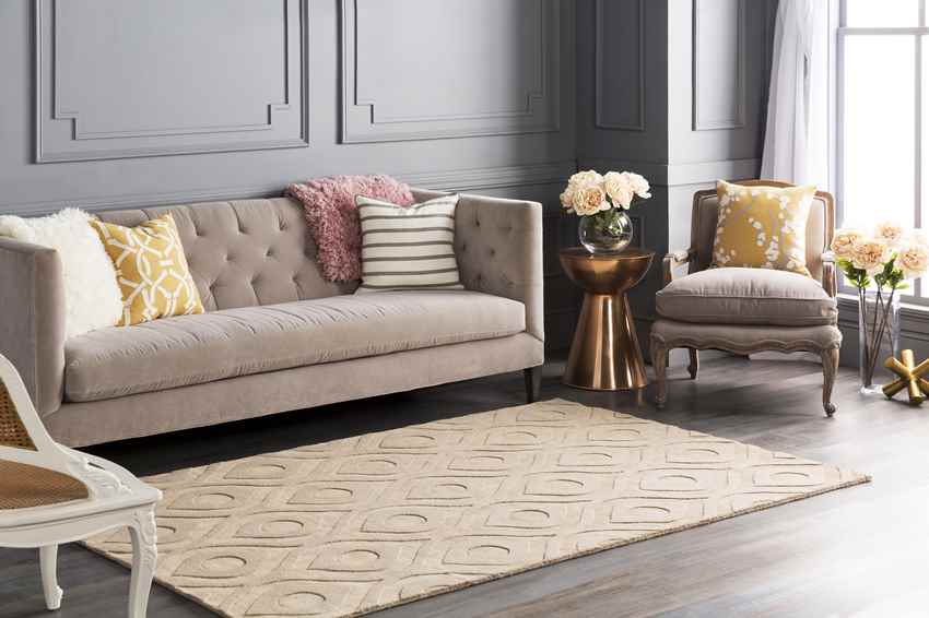 Bantam Modern Taupe Area Rug