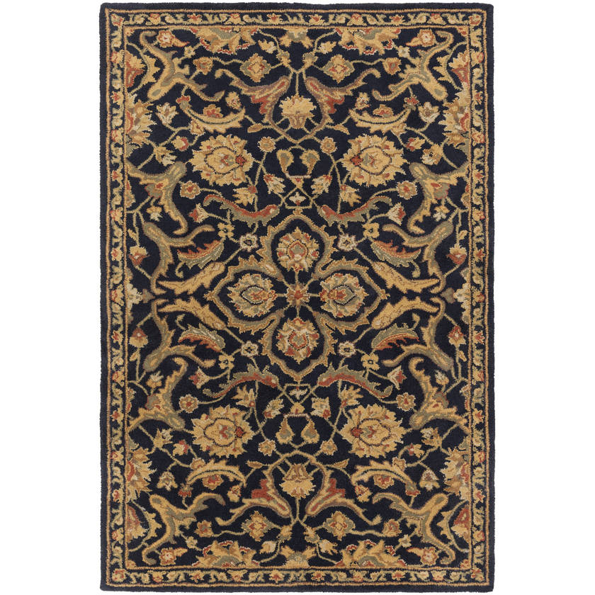 Bearden Traditional Navy Area Rug
