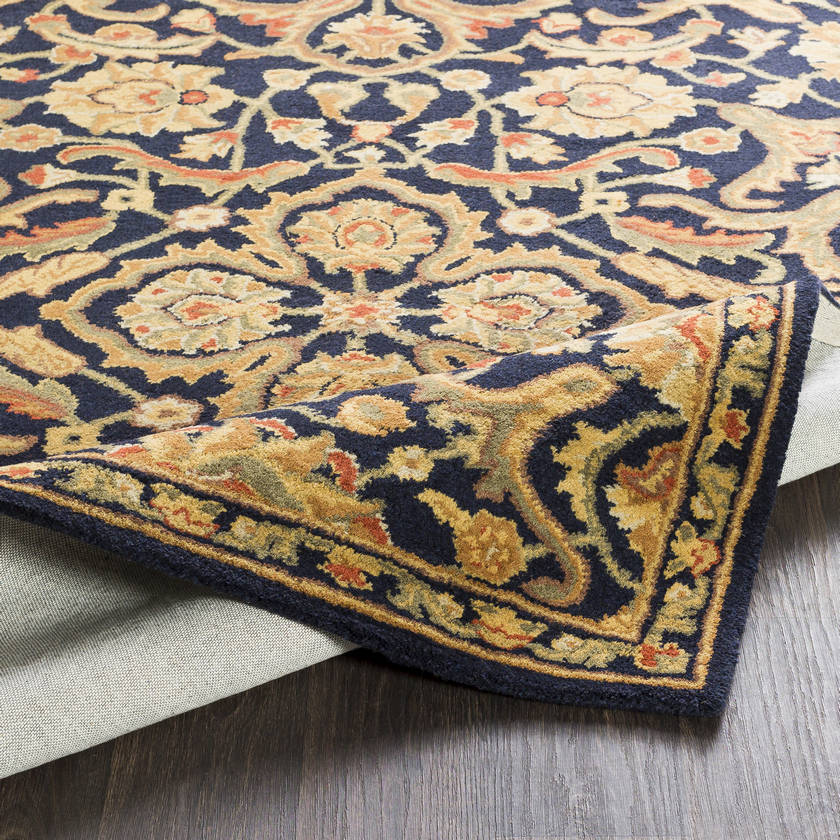 Bearden Traditional Navy Area Rug