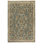 Bowdon Traditional Dark Green Area Rug