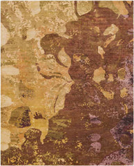 Brinson Modern Gold/Brown Area Rug