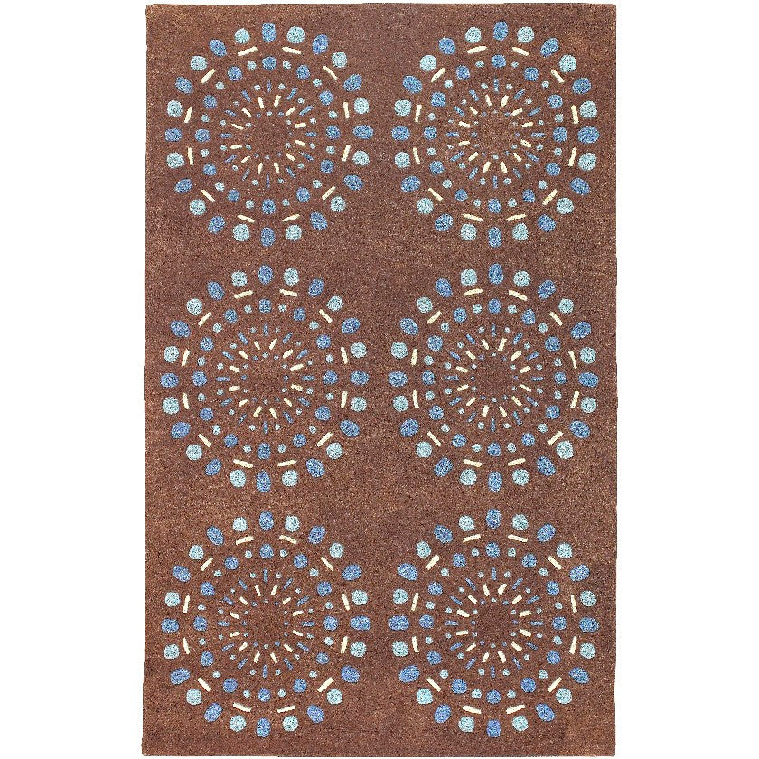 Wisch Cottage Dark Brown Area Rug