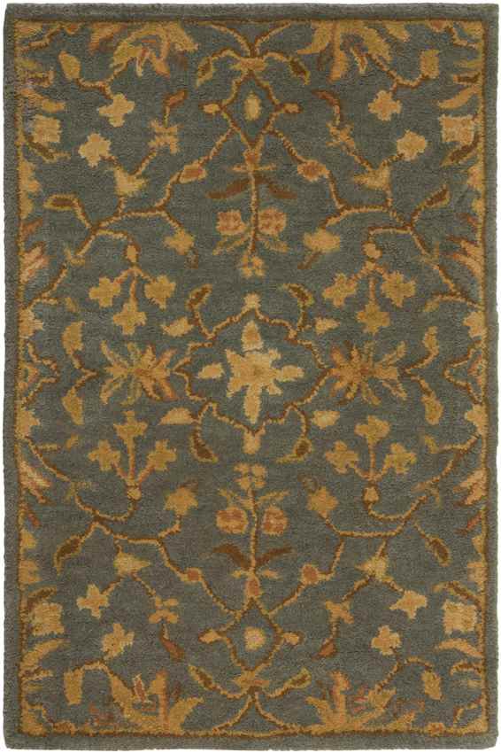 Rossburn Traditional Charcoal/Tan Area Rug