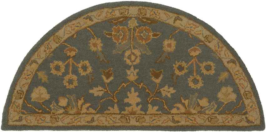 Rossburn Traditional Charcoal/Tan Area Rug