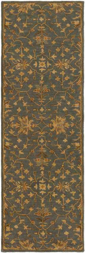 Rossburn Traditional Charcoal/Tan Area Rug