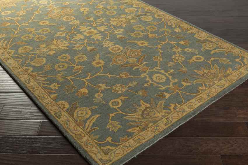 Rossburn Traditional Charcoal/Tan Area Rug