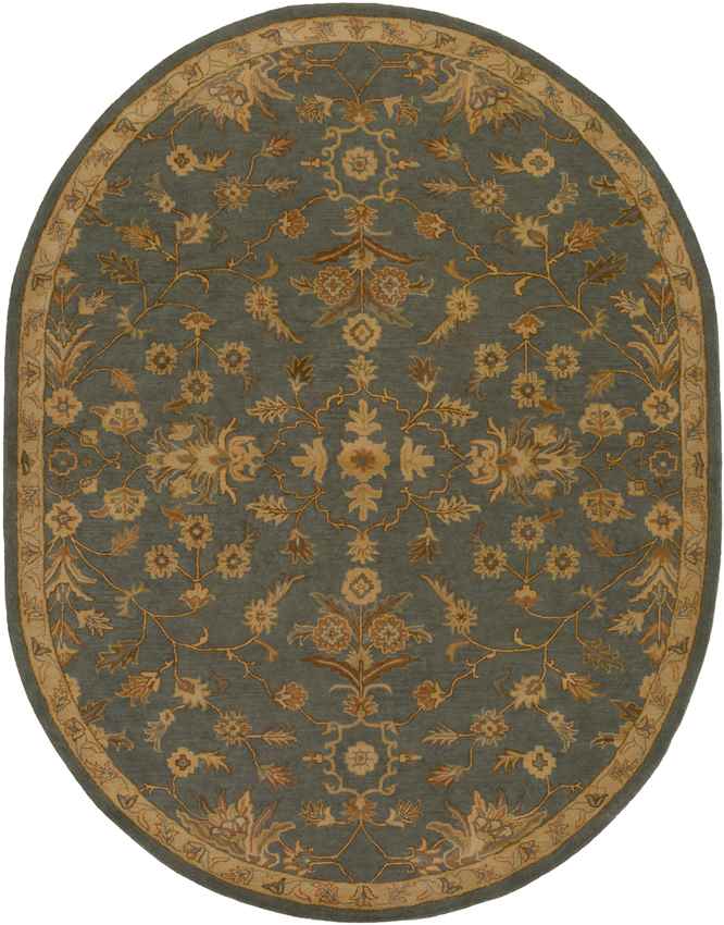 Rossburn Traditional Charcoal/Tan Area Rug