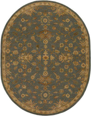 Rossburn Traditional Charcoal/Tan Area Rug