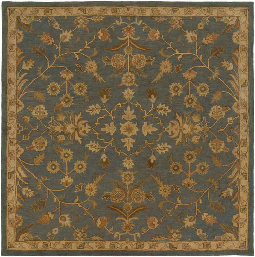 Rossburn Traditional Charcoal/Tan Area Rug