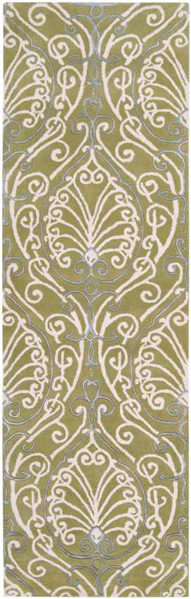 Callahan Traditional Ivory/White/Sky Blue Area Rug