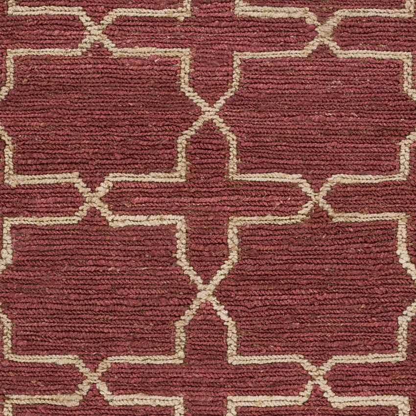 Carrollton Modern Burgundy/Tan Area Rug