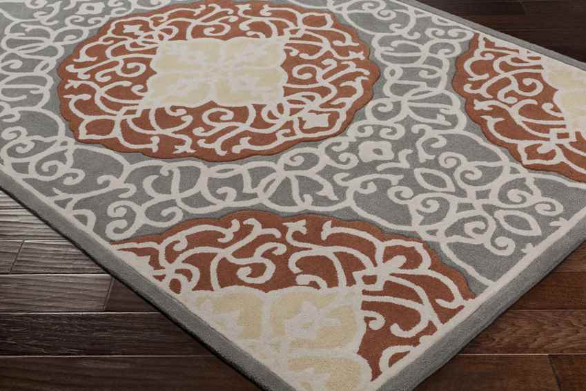 Vosseberg Traditional Camel/Gray Area Rug